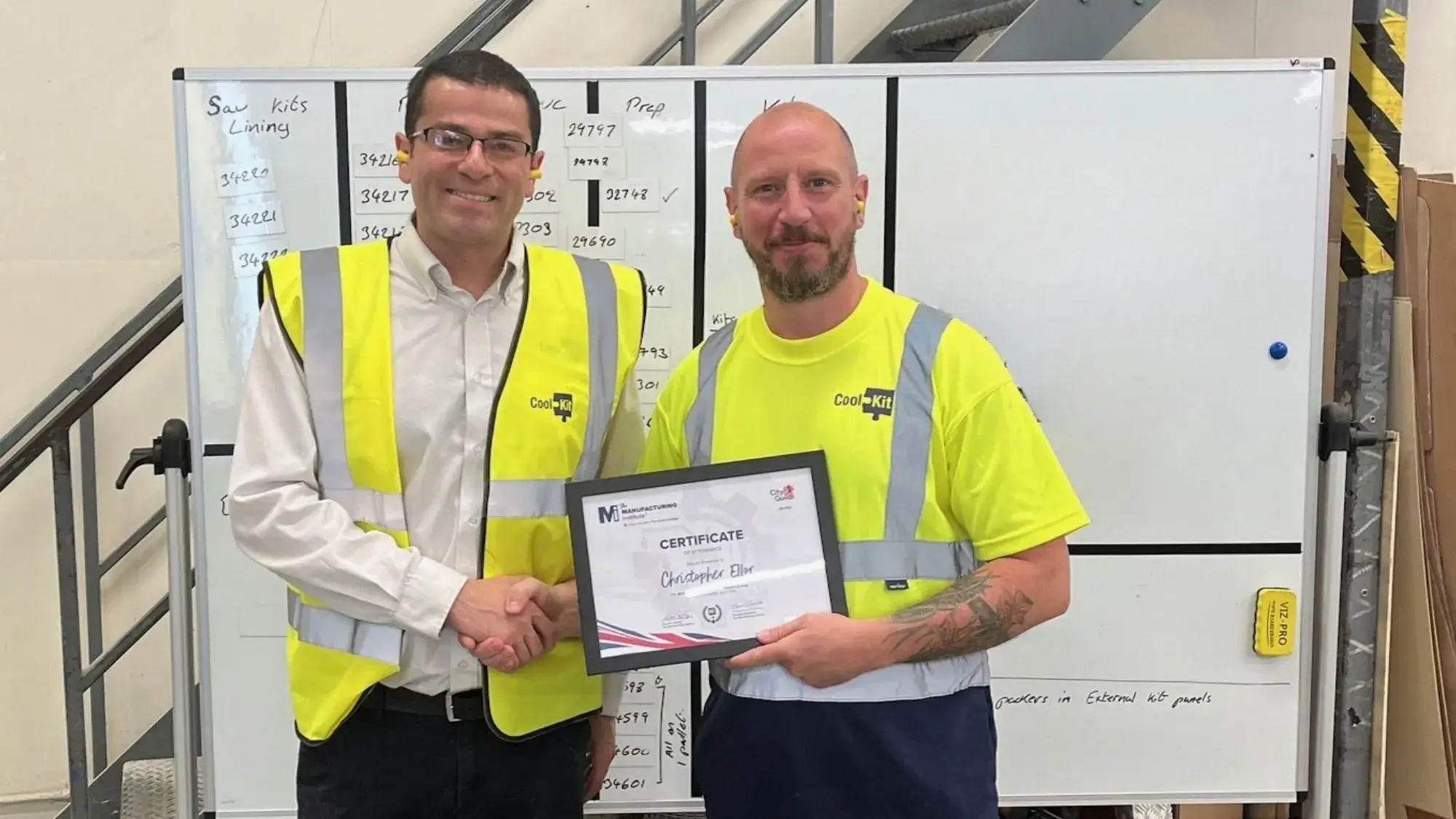 Chris Ellor Completes Lean Manufacturing Programme